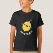 Je bent de Zest Funny Lemon Pun Dark BG T-shirt (Voorkant)