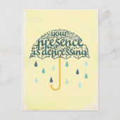 Je bent deprimerend briefkaart (Voorkant)