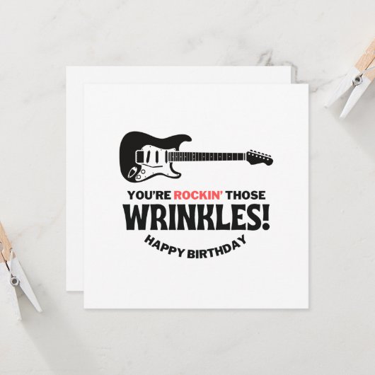 Je bent die rimpels aan het rocken kaart (Voorkant / Achterkant in situ)