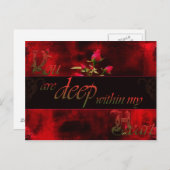 Je bent diep in mijn hart briefkaart (Voorkant / Achterkant)