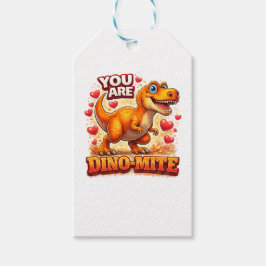 Je bent Dino Mite Schattige Dinosaurus Valentijn G Cadeaulabel