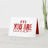 Je bent dol op aangepaste naamtekst Any Occasion K Feestdagen Kaart (Voorkant)