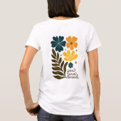 je bent dol op bloemen Boho bloemenbloem Inspirere T-shirt (Achterkant)