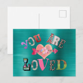 Je bent dol op briefkaart (Voorkant / Achterkant)