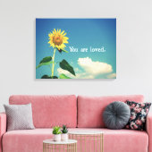 Je bent dol op canvas afdruk (Insitu (Woonkamer))