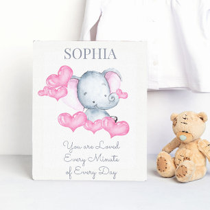 Je bent dol op Cute Baby Girl Elephant Canvas Afdruk