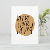 je bent dol op geel bedankkaart (Staand voorkant)