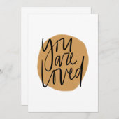 je bent dol op geel bedankkaart (Voorkant / Achterkant)