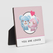 Je bent dol op het zoenen van Beren op Polka Dots. Fotoplaat (Voorkant)