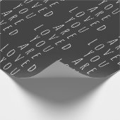 Je bent dol op Inspirerend woorden zwart-wit Cadeaupapier (Hoek)