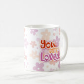 Je bent dol op lesbische pride Lettering Koffiemok (Voorkant rechts)