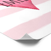 Je bent dol op roze baby's poster (Hoek)