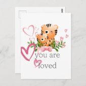 Je bent dol op tijger briefkaart (Voorkant / Achterkant)