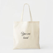 Je bent dol op zonmotivatie citeert een doordacht  tote bag (Voorkant)
