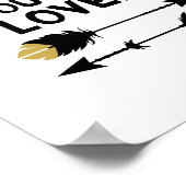 Je bent dol op - zwart en goud - Poster afdrukken (Hoek)