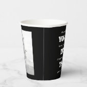 [Je bent dood voor ons] Grappige collega verlaten  Papieren Bekers (Rechts)