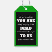 [Je bent dood voor ons] Grappige collega vertrekt