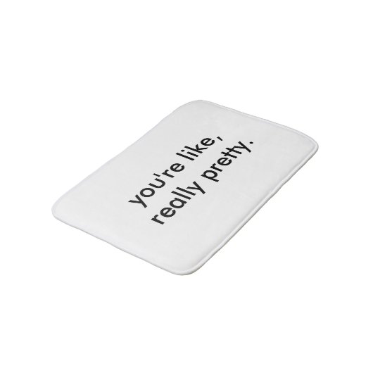 Je bent echt  Bath Mat (Gekanteld)