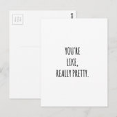 Je bent echt  briefkaart (Voorkant / Achterkant)