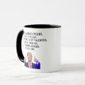 Je bent echt een geweldige fietser, grappige Trump Mok (Voorkant links)