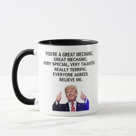 Je bent echt een geweldige monteur, grappige Trump Mok (Links)