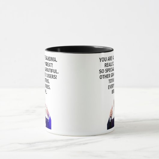 Je bent echt een grote oma, Trump Mok (Midden)