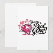 je bent echt een juweel aangepaste kaart (Voorkant / Achterkant)