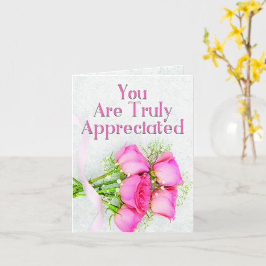 Je bent echt gewaardeerd| Wenskaart Kaart (Gele Bloem)