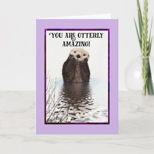 Je bent echt geweldig Cute Otter bedankt (Voorkant)