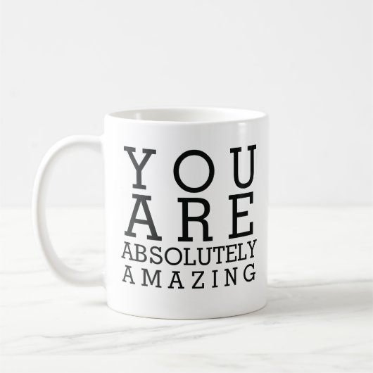 Je bent echt geweldig koffie-mok koffiemok (Links)