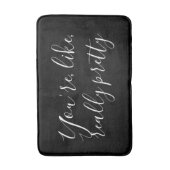 Je bent echt modern zwart-wit badmat (Voorkant Verticaal)