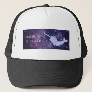 "Je bent echt " Narwhal Trucker Pet