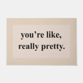 Je bent echt , welkome pasteelmat deurmat (Voorkant)