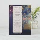 Je bent een aanmoediging voor het gedicht feestdagenkaart (Staand voorkant)