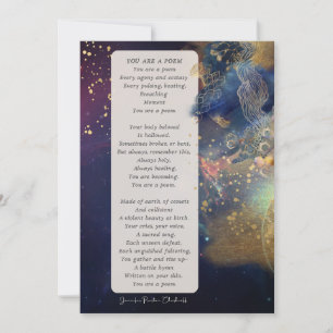 Je bent een aanmoediging voor het gedicht feestdagenkaart