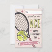 Je bent een Ace Tennis Classroom Valentijnsdag Kaa Kaart (Voorkant)