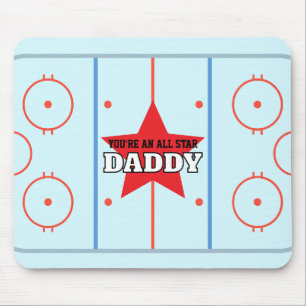 Je bent een All Star Hockey Rink gepersonaliseerd Muismat