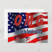 Je bent een Amerikaans Briefkaart van Gefeliciteer (Voorkant / Achterkant)