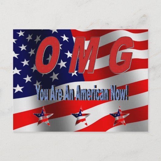 Je bent een Amerikaans Briefkaart van Gefeliciteer (Voorkant)