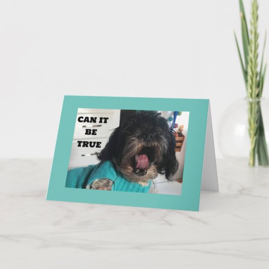 JE BENT EEN ANDER JAAR "OUDER", KAN HET WAAR ZIJN? KAART (Voorkant)