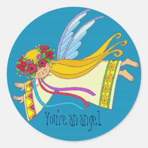 Je bent een Angel Ronde Sticker