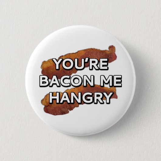 Je bent een bacon met me kater ronde button 5,7 cm (Voorkant)