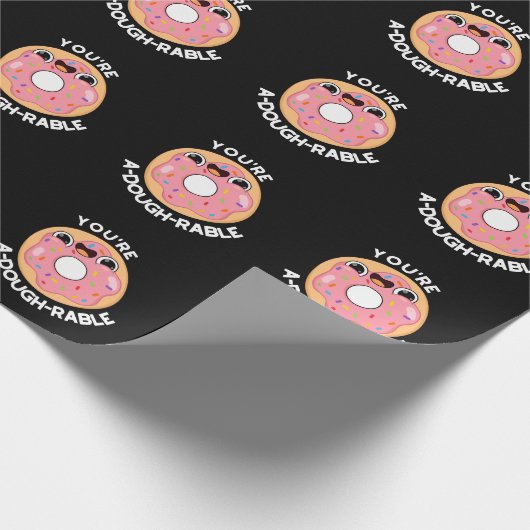 Je bent een behoorlijk rustige Funny Donut Pun Dar Cadeaupapier (Hoek)