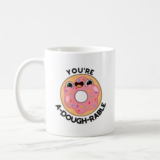 Je bent een behoorlijk rustige Funny Donut Pun. Koffiemok (Links)