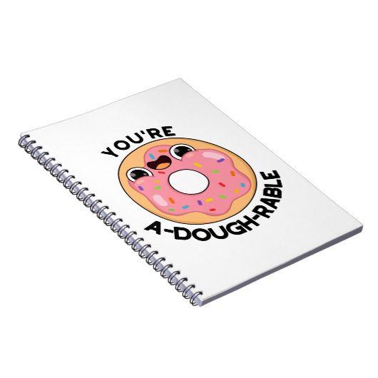 Je bent een behoorlijk rustige Funny Donut Pun. Notitieboek (Rechterzijde)