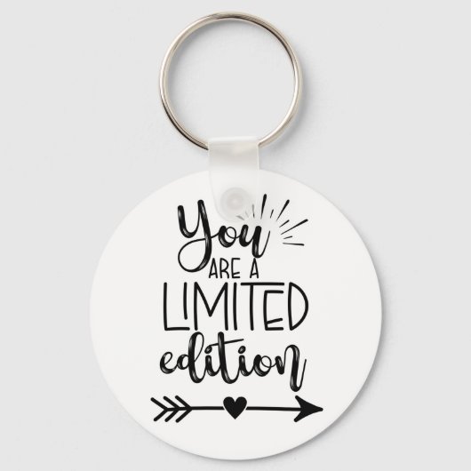 je bent een beperkte editie milestone verjaardagsk sleutelhanger (Voorkant)
