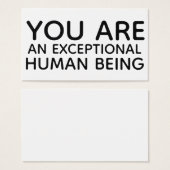 Je bent een bijzonder menselijk wezen geschenk Lab Visitekaartjes