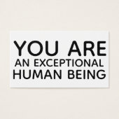 Je bent een bijzonder menselijk wezen geschenk Lab Visitekaartjes