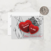 Je bent een bijzondere Valentijn Notitiekaartje (Voorkant / Achterkant in situ)