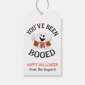 Je bent een Booed Cute Halloween Ghost Cadeaulabel (Voorkant)